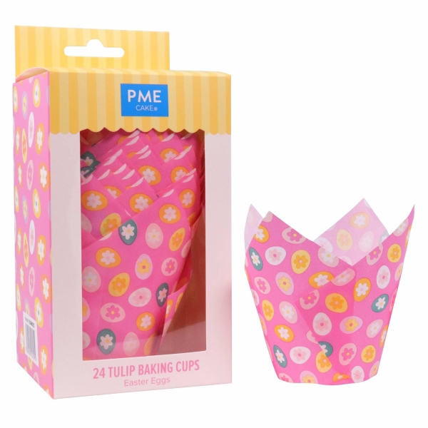 Tulip Cupcake Case - Easter Eggs